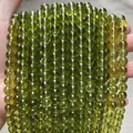 High-quality synthetic olive green K9 crystal round beads for DIY jewelry making - 6mm / 60Pcs Set / Olive Green