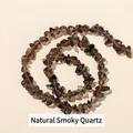 Natuurlijke onregelmatige rookkwarts kristallen chip kralen voor DIY sieraden maken - Natuurlijke rookkwarts split / 5-8mm ca. 122 stuks, lengte ca. 40cm per streng