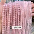 Perles rondes en pierre œil de chat rose clair pour la création de bijoux DIY - 4mm 90 Pièces/Paquet / Rose clair n° 15