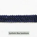 Synthetische blauwe goudsteen 2mm 3mm kleine ronde kralen voor verfijnde DIY sieraden - Synthetische Blauwe Goudsteen / 3mm (ongeveer 108 kralen)
