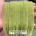 2mm apple green chalcedony abacus beads for DIY jewelry making accessories - Abacus Beads / Approx 4x2mm 145 Pieces/Pack / Optimized Apple Green Chalcedony