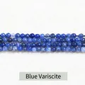 Natuurlijke blauwe sodaliet ronde kralen 2mm 3mm voor DIY sieraden - Blauwe Adersteen / 3mm (ongeveer 108 kralen)