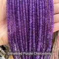 2mm faceted purple chalcedony abacus beads strands for DIY jewelry making accessories - Abacus Beads / Approx 4x2mm 145 Pieces/Pack / Optimized Purple Chalcedony