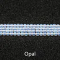 Kleine 2mm-3mm ronde opaal kralen voor het zelf maken van sieraden en oorbellen - Synthetische Opaal / 3mm (ongeveer 108 kralen)