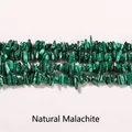 Strengen van natuurlijke groene malachiet chip kralen voor DIY handgemaakte sieraden - Natuurlijke Malachiet Split / 5-8mm ca. 122 stuks, lengte ca. 40cm per streng