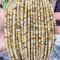 2mm natural yellow wax stone abacus beads for DIY jewelry making and bracelet spacers - Abacus Beads / Approx 4x2mm 145 Pieces/Pack / Natural Yellow Wax Stone