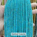 High-quality 2mm blue turquoise abacus spacer beads for DIY jewelry making - Abacus Beads / Approx 4x2mm 145 Pieces/Pack / Optimized Turquoise Abacus Beads