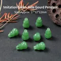 Imitatie groene jade kalebas hanger kraal voor het maken van sieraden, glad gepolijst - Kalebas Hanger / 17*12*12mm / Groen
