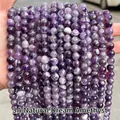 Perles rondes en améthyste violette naturelle pour la fabrication de bijoux DIY - 6mm / 3A Rêveur / 60 Pièces / Violet