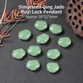 Kleine groene imitatie jade ruyi slot hangers voor DIY sieraden maken - Ruyi Slot / Lichtgroen
