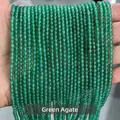Meerdere strengen kleine 2mm 3mm groene agaat ronde kralen voor DIY sieraden maken accessoires - Geoptimaliseerde groene agaat / 2mm (Ca. 180 Kralen)