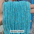 Hemelsblauwe 2mm 3mm ronde geoptimaliseerde turkoois kralen voor DIY sieraden accessoires - Blauw Turkoois / 2mm (Ca. 180 Kralen)