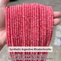 2mm pink synthetic rhodochrosite abacus beads for DIY handmade bracelets and necklaces - Abacus Beads / Approx 4x2mm 145 Pieces/Pack / Synthetic Argentina Rhodochrosite