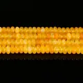 High-quality natural enhanced yellow chalcedony abacus beads for DIY jewelry making accessories - Abacus Beads / Approx 4x2mm 145 Pieces/Pack / Enhanced Yellow Chalcedony