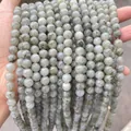Perles rondes en pierre de labradorite grise naturelle pour la création de bijoux - 6mm (Environ 60 Pièces/Mèche) / Labradorite Naturelle