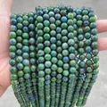 Perles en pierre naturelle d'azurite malachite pour la fabrication de bijoux DIY - 4mm (Env. 90 pcs/brin) / Lapis-Lazuli Phénix Optimisé