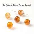 7A-Natur-Gelb-Hämatoid-Quarz-Rundperlen für DIY-Schmuck - Einzelperle 8mm / 7A Natürlicher Gelber Hematoid Quarz