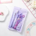 Cute purple themed cat paw stationery set for students including pens and correction tape - Cat Paw Series (WJTZ-02) / Purple