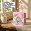 10-piece pink stationery gift set with cute bunny box for kids' school prizes - Pink Xiaobu Gift Box