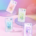 Cute bear-shaped erasable dot glue tape in pastel colors for scrapbooking and DIY crafts - 5m Pack / Mixed Colors