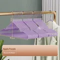 Anti-slip purple plastic clothes hanger with wide shoulder design for traceless hanging - Regular Fit / Nordic Purple