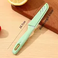 Cuchillo para fruta de acero inoxidable verde menta con funda, longitud total 18,7cm - Verde Nórdico