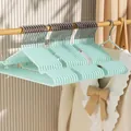 Light green non-slip seamless clothes hangers with durable metal hooks - Nordic green [regular style 40g]