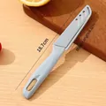 Cuchillo de fruta portátil de acero inoxidable azul claro con funda protectora a juego - Azul Nórdico