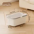 Durable rectangular grey-white mop bucket in small size for efficient home floor cleaning - Small (15L) / White