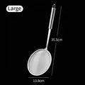 304 stainless steel fine mesh skimmer strainer with 13.8cm diameter for kitchen - Large Size 14# (1 Piece)