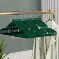 Professional dark green non-slip clothes hangers with shoulder bump protection 40.5cm - Dark green [ordinary style 40g]