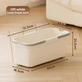 Large grey-white rectangular mop bucket with accurate dimensions for home cleaning - Large (20L) / White