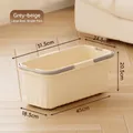 Large grey-beige rectangular mop bucket with clear dimensions shown - Large (20L) / Cream