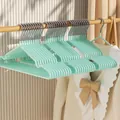 Premium thickened anti-slip seamless clothes hangers in stylish Nordic green color - Nordic green [bold style 55g]