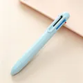 Ästhetischer 6-in-1 Mehrfarben-Kugelschreiber in Macaron-Hellblau für kreatives Journaling - 6-in-1 Mehrfarbiger Kugelschreiber / Hellblau / 0.5mm