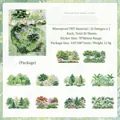 Autocollants en PET imperméables décor de forêt Summer Lush Shade - Paquet de 20 / Ombre Luxuriante d'Été