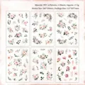 Vintage PET rose flower sticker collection pack for scrapbooking and DIY journal projects - 6 Sheets / Stickers--Dancing Rose