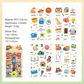 Cute cartoon PET waterproof stickers for scrapbooking and children DIY crafts set of 4 pieces - Stardust Cute Stuff / 4 Sheets/Pack