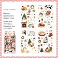 Set of 4 sheets cartoon Christmas cat PET stickers for creative DIY scrapbooking - Winter Christmas / 4 Sheets/Pack