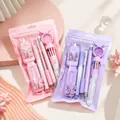 Set regalo di cancelleria a farfalla da sogno in buste richiudibili rosa e viola. - Cancelleria Farfalla 7 Articoli / Multicolore Casuale