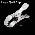 6-pack large stainless steel windproof quilt clips with 12cm length for heavy laundry - Standard Large Quilt Clip / Set of 6