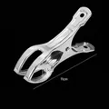 Large stainless steel windproof clothespins 5-pack for heavy laundry and quilts - Standard Large Open Clip / 5 Pieces