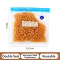 Textured vacuum food storage bag measuring 21x21.5cm for kitchen organization. - 22*21CM