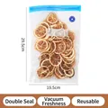 Reusable textured vacuum seal food storage bag with dried lemons, size 29.5x19.5cm - 20*30cm