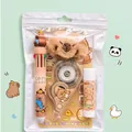Cute cartoon Capybara animal stationery gift set including pen, glue stick and tape - Capybara 4-Piece Set