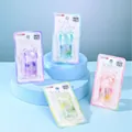 Set of cute mini single-hole pencil sharpeners in four assorted vibrant pastel colors - Colorful Sharpener (2114) / Mixed Colors