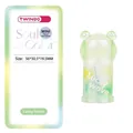 Cute mini animal shaped single-hole pencil sharpener in translucent Lucky Green finish - Colorful Sharpener (2114) / Lucky Green