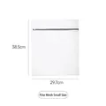 Petit sac à linge en maille fine pour linge délicat, dimensions 38,5x29,7 cm, blanc - Style Épaissi (29g)