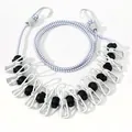Portable travel clothesline with 12 clips and windproof elastic cord in white color - 12-Pack Clips / White