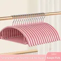 Non-slip shoulder-shaping clothes hangers in pink finish for sweaters, coats, and delicates - Metal Style / 1 Piece / Pink